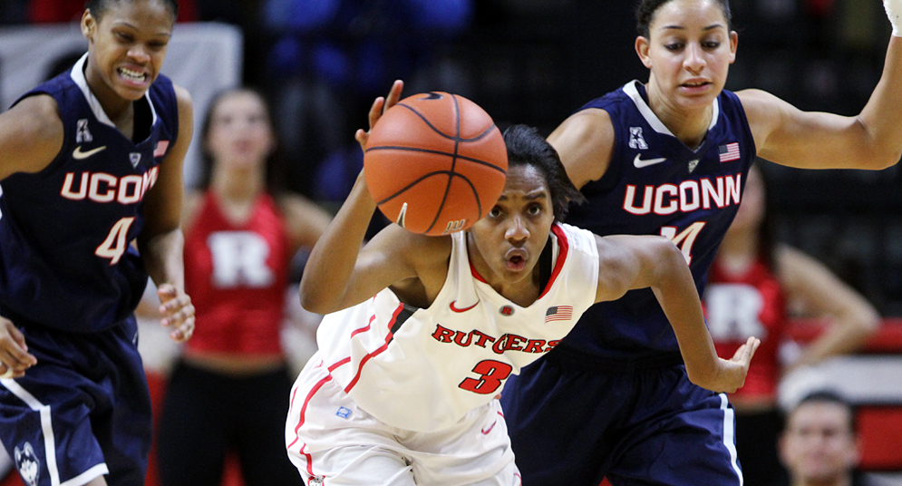 Rutgers women host #1 UConn, Sunday, January 19, 2014, at the Louis Brown Athletic Center.