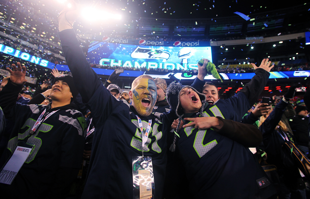 Seattle fans bask in the glory of the Seahawks Super Bowl XLVIII win