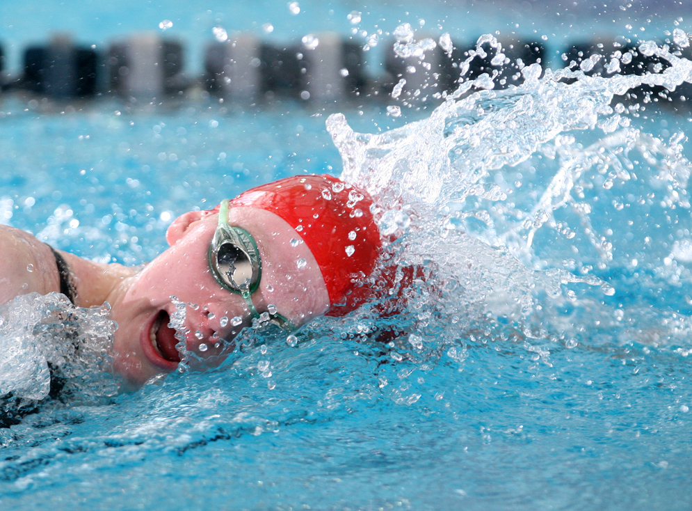 Tatiana Prendella of Bernards swims the 500 freestyle at the NJSIAA Women's Individual Swimming Championships, Sunday, March 1, 2015, at Gloucester County Institute of Technology in Sewell, NJ.